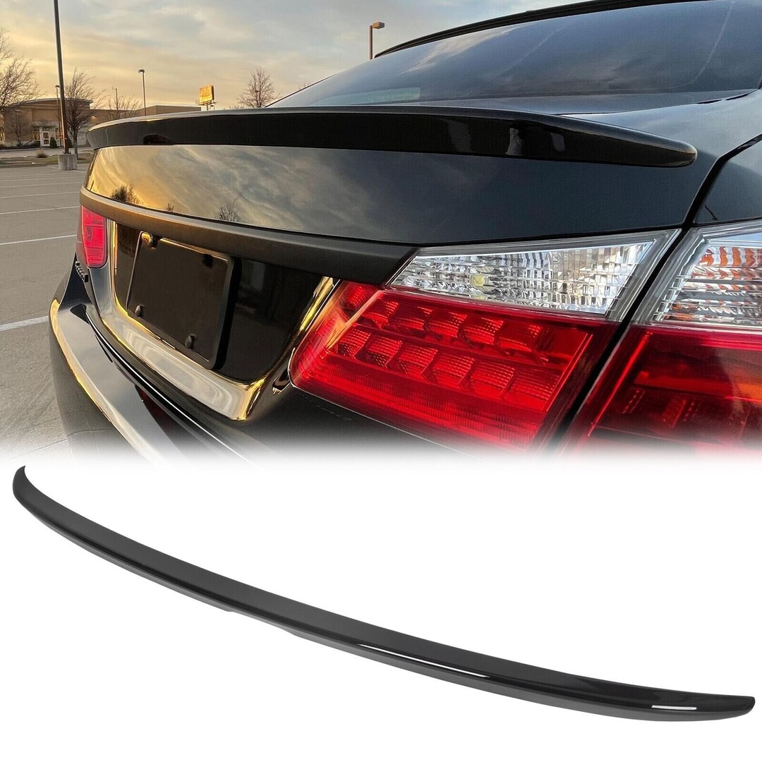 FOR 2018-2022 HONDA ACCORD SLEEK PAINTED GLOSSY BLACK PEARL TRUNK LID SPOILER eB