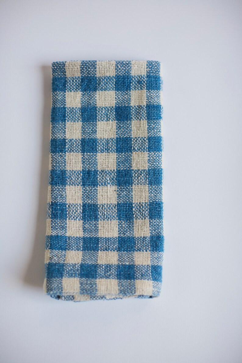 Everyday Handwoven Hand Towel Blue image 3