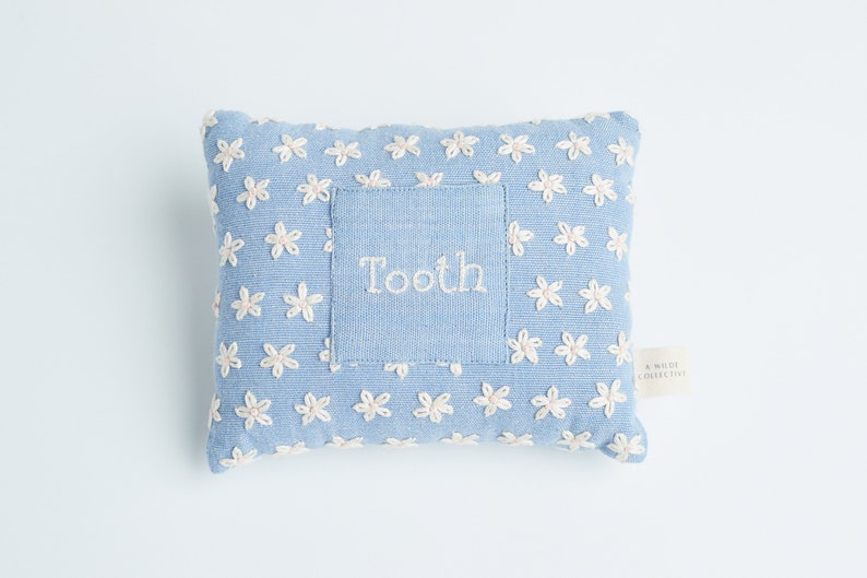 Handwoven Floral Tooth Fairy Pillow image 4