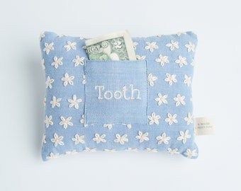 Handwoven Floral Tooth Fairy Pillow