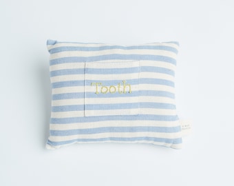 Handwoven Stripe Tooth Fairy Pillow