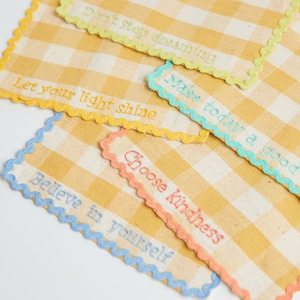 Handwoven Positive Vibes Lunchbox Napkins