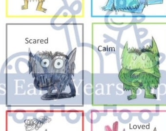 Colour Monster Flashcards - PDF Download