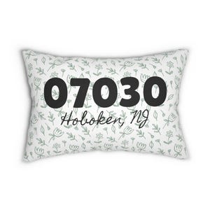 Zip Code Lumbar Pillow Cover for Family New Home Present, Housewarming gifts for NewlywedCopy of Lumbar Pillow, Custom Housewarming Gift