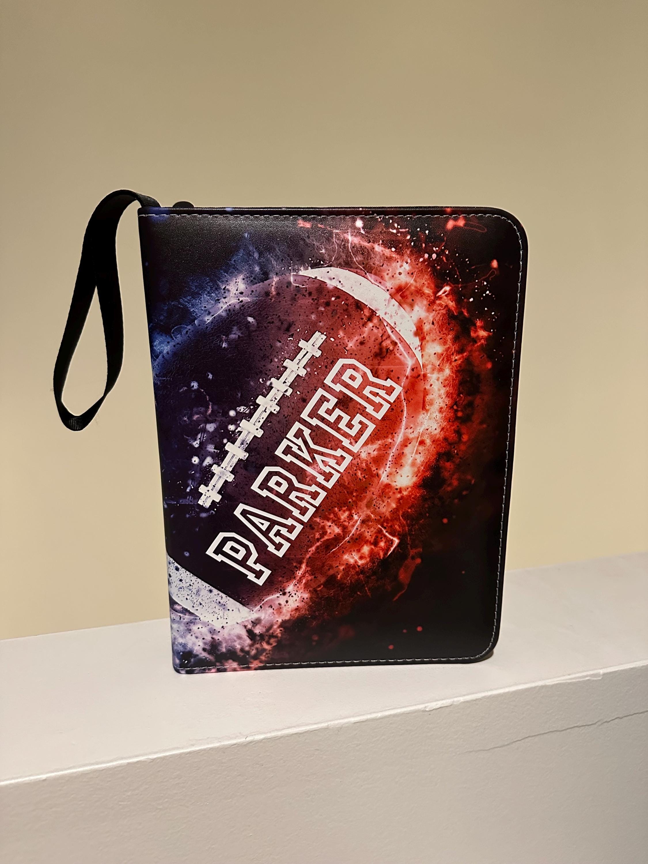 personalized sports card binder CAMP| CUSTOM TRADING CARD BINDER