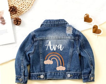 Custom Denim Jacket, Personalized Jean Jacket, Custom Toddler Jean Jacket, Gifts for girls