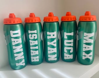 Personalized Sports Water Bottle| Custom Name Team Gifts & Party Favors For Events