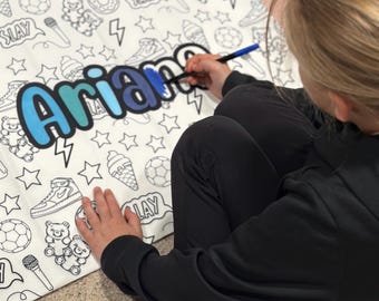 Personalized Coloring Pillowcase: Custom Name Activity Camp Party Favor