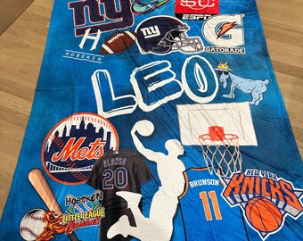 Custom Name Kids Blanket: Personalized Plush Throw Camp Gift