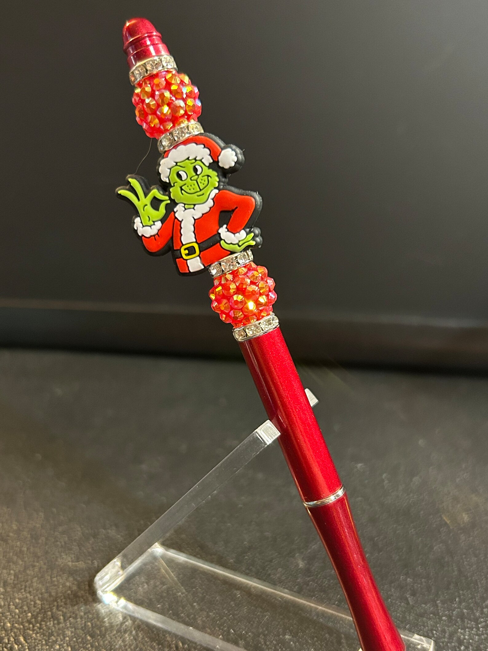 Grinch Beadable Pen Etsy