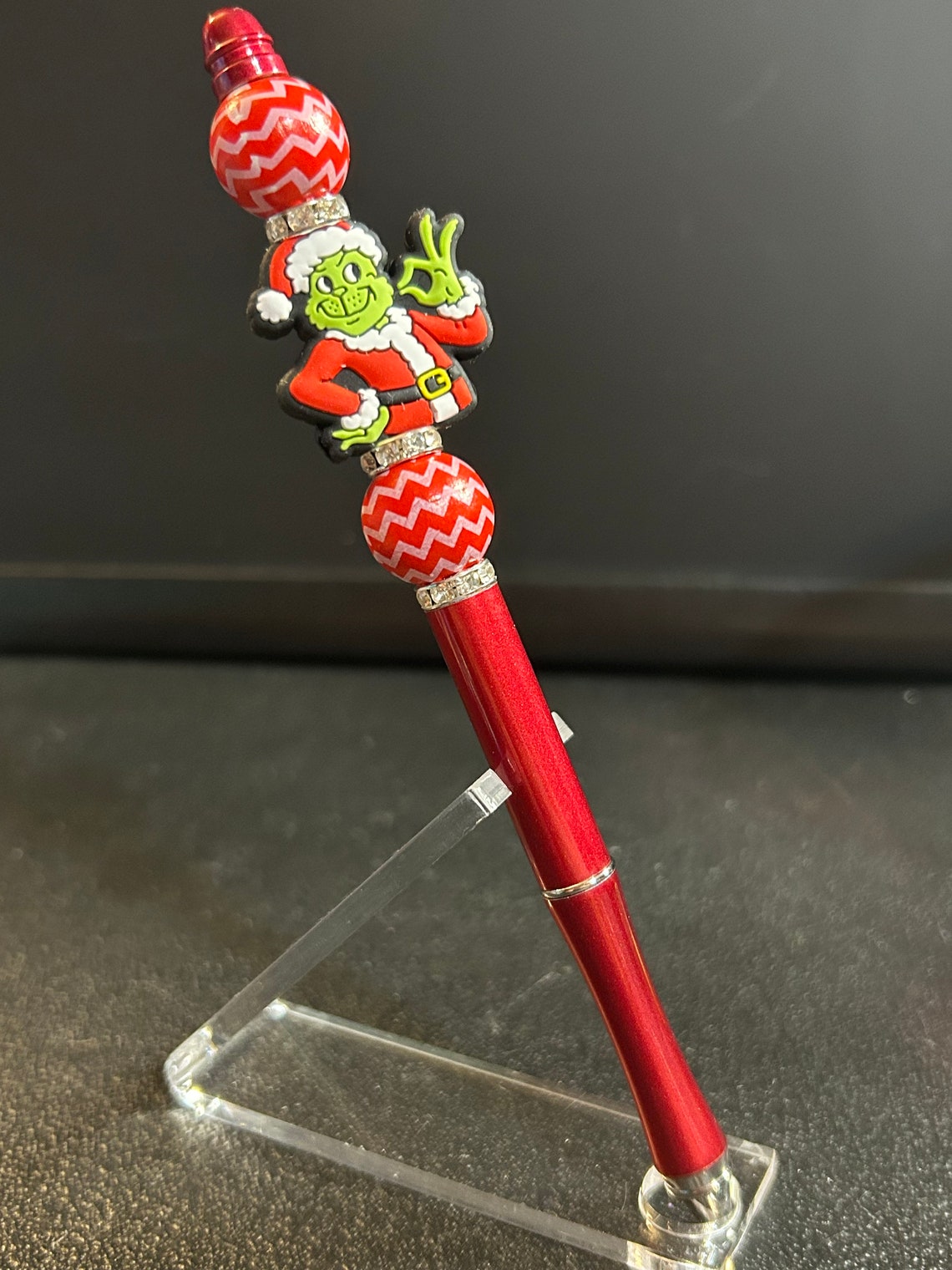 Grinch Beadable Pen Etsy
