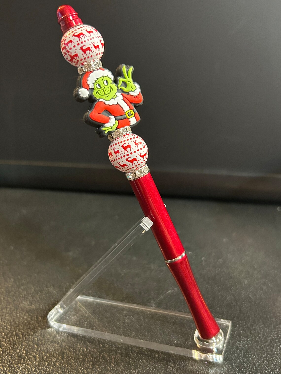 Grinch Beadable Pen Etsy