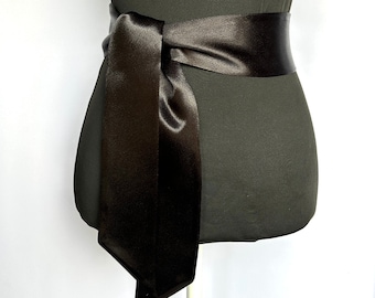 black chiffon sash for dress Czhotg Black Satin Ribbon Belt Long Chiffon Sash Waist Belt for Bridal  Wedding Dress Belt Bridal Waist Belt Robe Replacement Formal Special  Occasion Dresses Accessories for Women Girls Women's Belts at Amazon