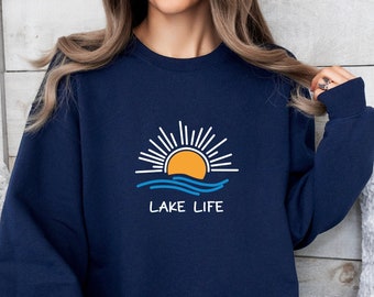 Lake Life Sweatshirt For Your Getaway on the Lake, Lake Life, Lake Cottage, Lake Living, Lake Sweatshirt, Lake Shirt Gift