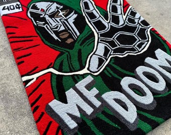 MF DOOM custom tufted Rug,Doctor Doom rug,handmade
