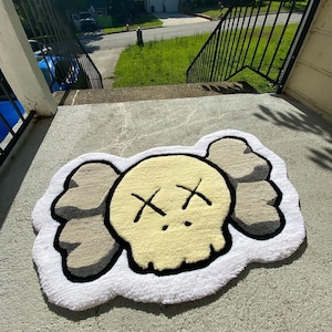 Kaws Face Custom Tufted Rug - Etsy