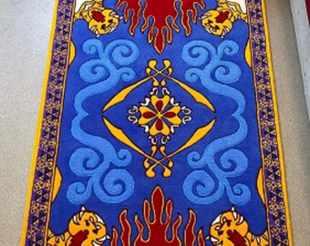 Aladdin's Carpet Tufted Rug: Modern Wool Indoor Rug/Arabian Nights rug