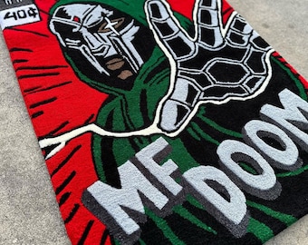 MF DOOM benutzerdefinierte Tufting Teppich, Doctor Doom Teppich, handgemacht