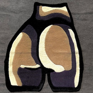 Custom Tufted Booty Rug: Buttprint Art Rug