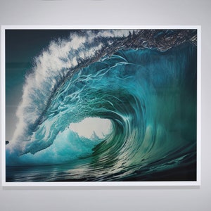 Waves Wall Art | Wave Wall Art | Gift for Surfers | Surfing Gift | Surfing Wall Art | Ocean Wall Decal | Digital Wall Art | Beach House Art