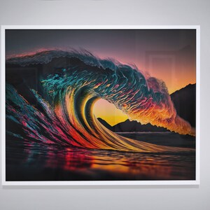 Waves Wall Art | Wave Wall Art | Gift for Surfers | Surfing Gift | Surfing Wall Art | Ocean Wall Decal | Digital Wall Art | Beach House Art