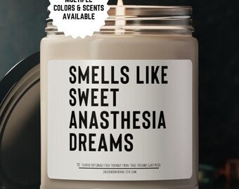 CRNA Soy Wax Candle: Nurse Anesthetist Appreciation Gift