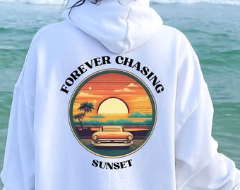Sunset Hoodie: Beachy Surf Sweatshirt - Coconut Girl Style