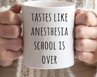 CRNA Graduation Coffee Mug: Funny Nurse Anesthetist Gift