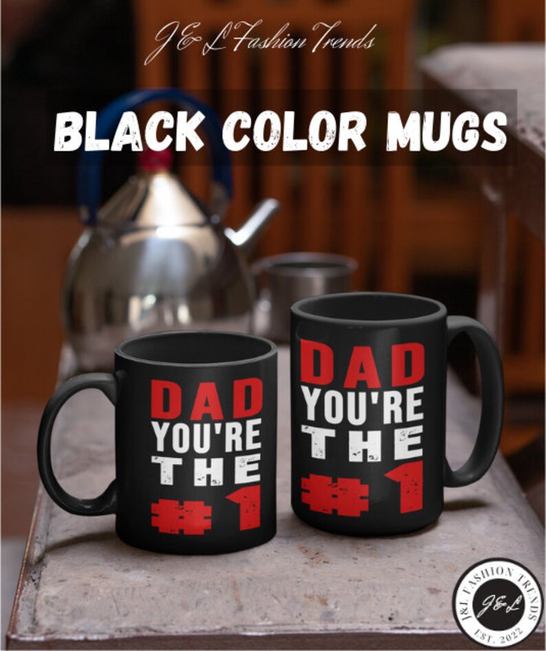 Dad You Are The 1 Coffee Mug Gift, No 1 Dad Coffee Mug, 1 Dad Coffee Cup, Surprise Mug Gift for Dad, Tea Cup for Fathers Day image 4