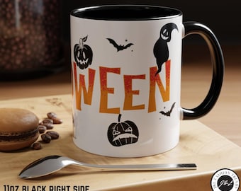 Spooky Halloween Coffee Mug: Ghost, Witch, Horror Vibes