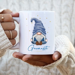Gnome Mug, Gnomaste, Coffee Mug, Coffee Gnome Mug, Gnome Gift