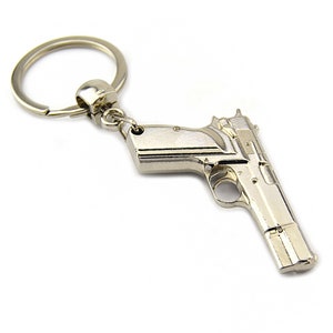 Keychain EMPTY CHAMBER Safety Flag Indicator Rifle Gun Handgun Pistol  Firearms Arms Key Ring Hunter Military Police Remove Before Pew Pew 