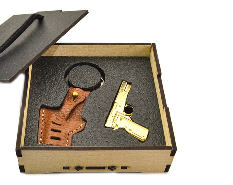 Miniature Colt M1911 Pistol Keychain for Gun Collector Etsy