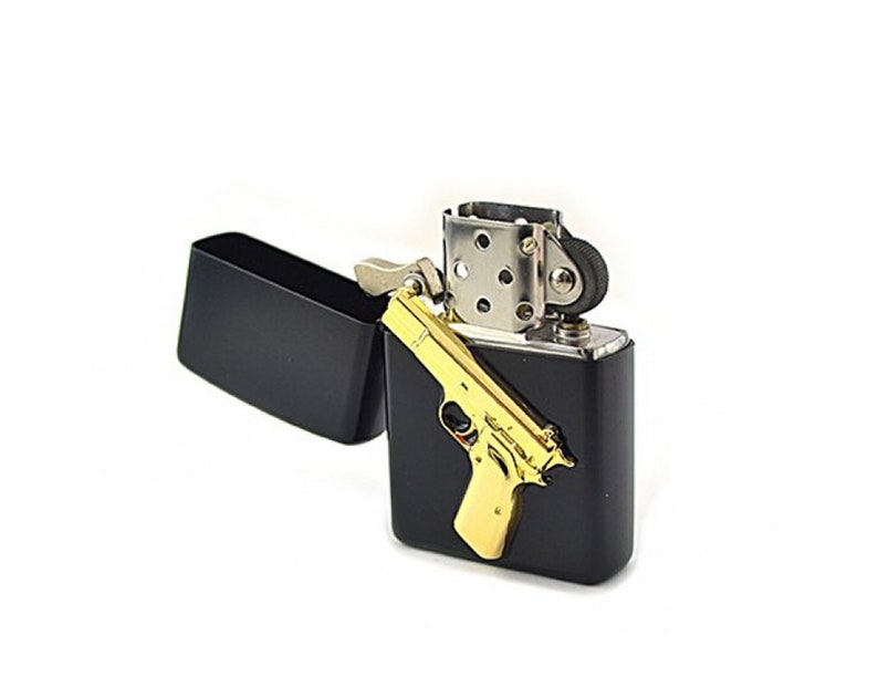Gold Colt 1911 Embossed Lighter With Matching Keychain & 9 Mm Etsy
