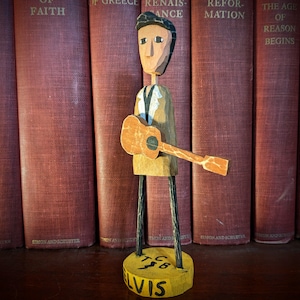Elvis Presley Wooden Figurine