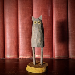 Kitty Cat Wooden Figurine