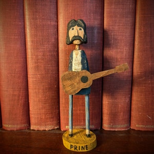 John Prine Wooden Figurine