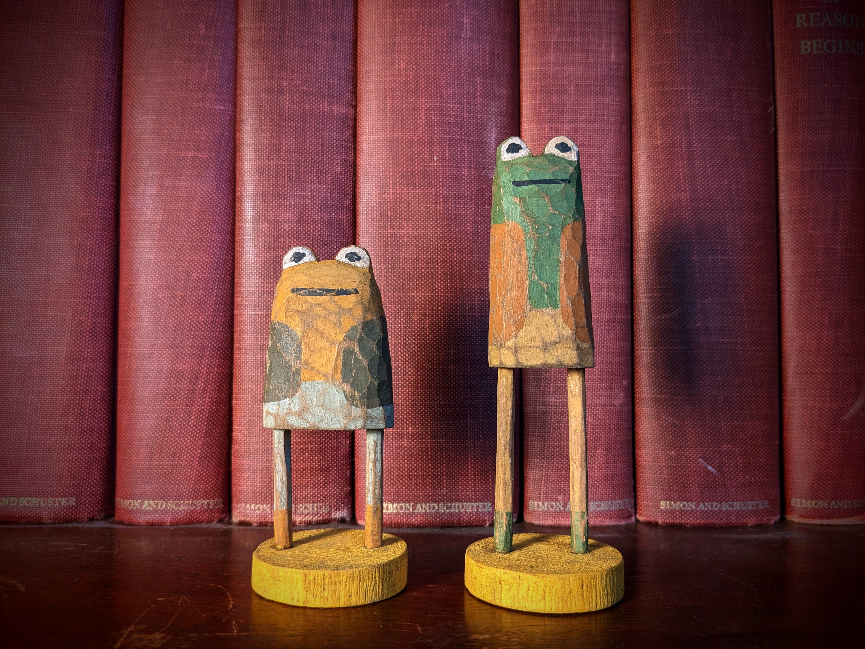 Carved Wood Frog - Etsy