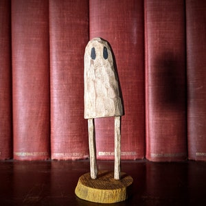 Ghostly Ghost Wooden Figurine