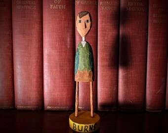 Figura de madera de Robert Burns