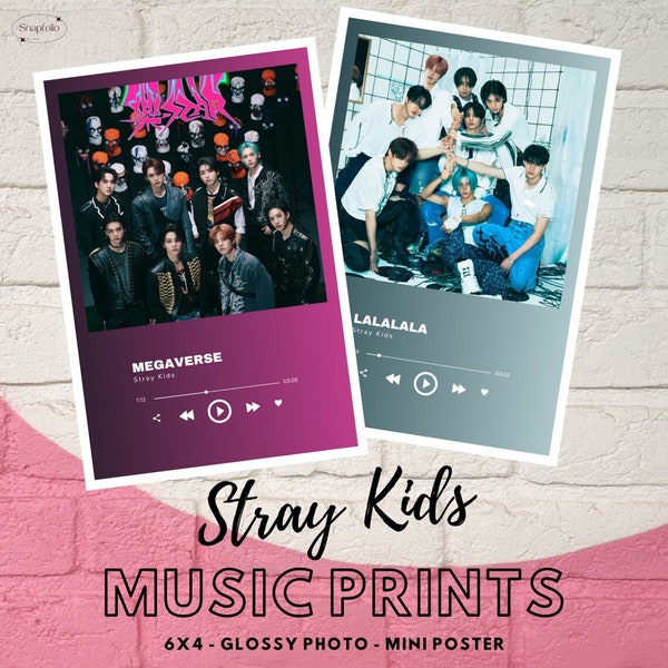 Stray Kids Mini Music Poster,  6x4 Photo Print