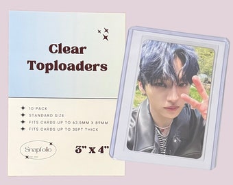 Kpop Toploaders - 3"x4" Clear (Pack of 10), Photocard Trading