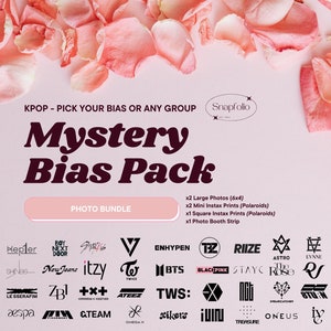 Kpop Mystery Bias Pack, Custom Photo Bundle