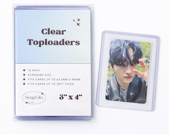 Kpop Toploaders - 3"x4" Clear (Pack of 10), Photocard Trading