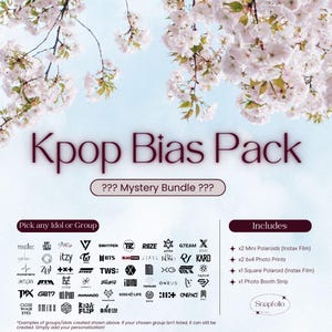 Kpop Bias Pack | Mystery | Photo Bundle | Custom | Personalised