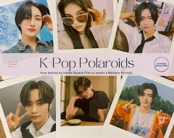Kpop Square Instax Prints, Custom or Mystery