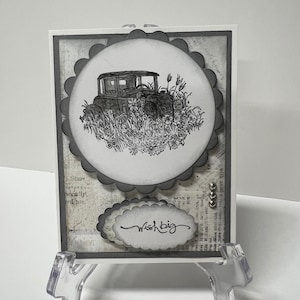 Birthday card, Masculine, vintage car