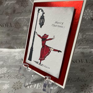 Carte de Noël danseuse
