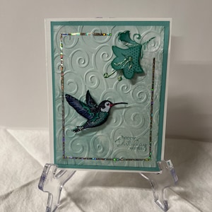 Carte d'anniversaire Colibri