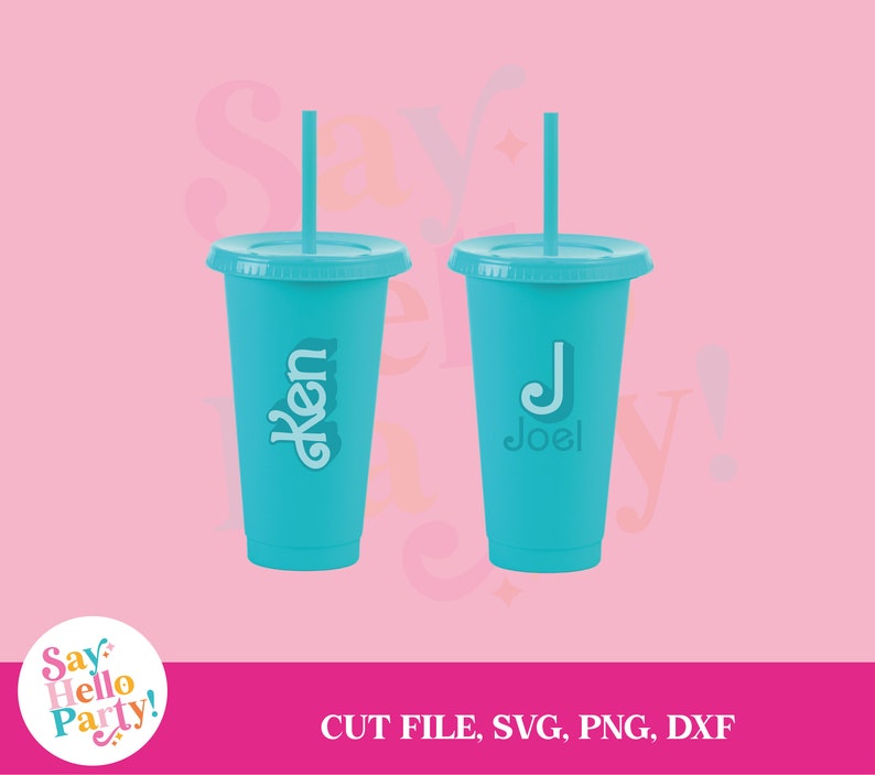 Barbie Movie Ken Logo Letters to Customize Cutting File Etsy